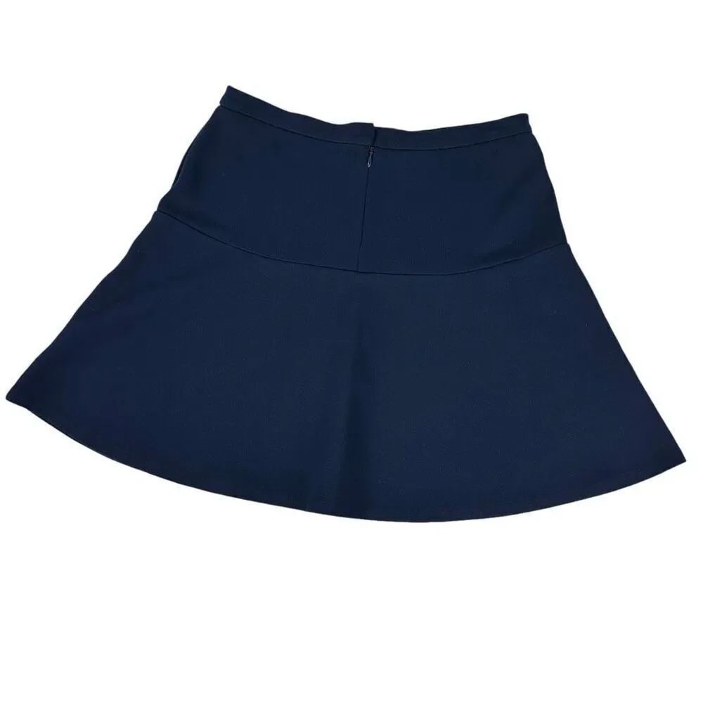 Garnet Hill Navy Small Drop Waist Skirt